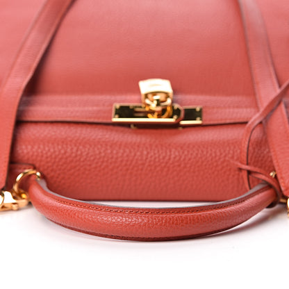 Hermes Togo Kelly Retourne 35 Vermillion 33 of 41