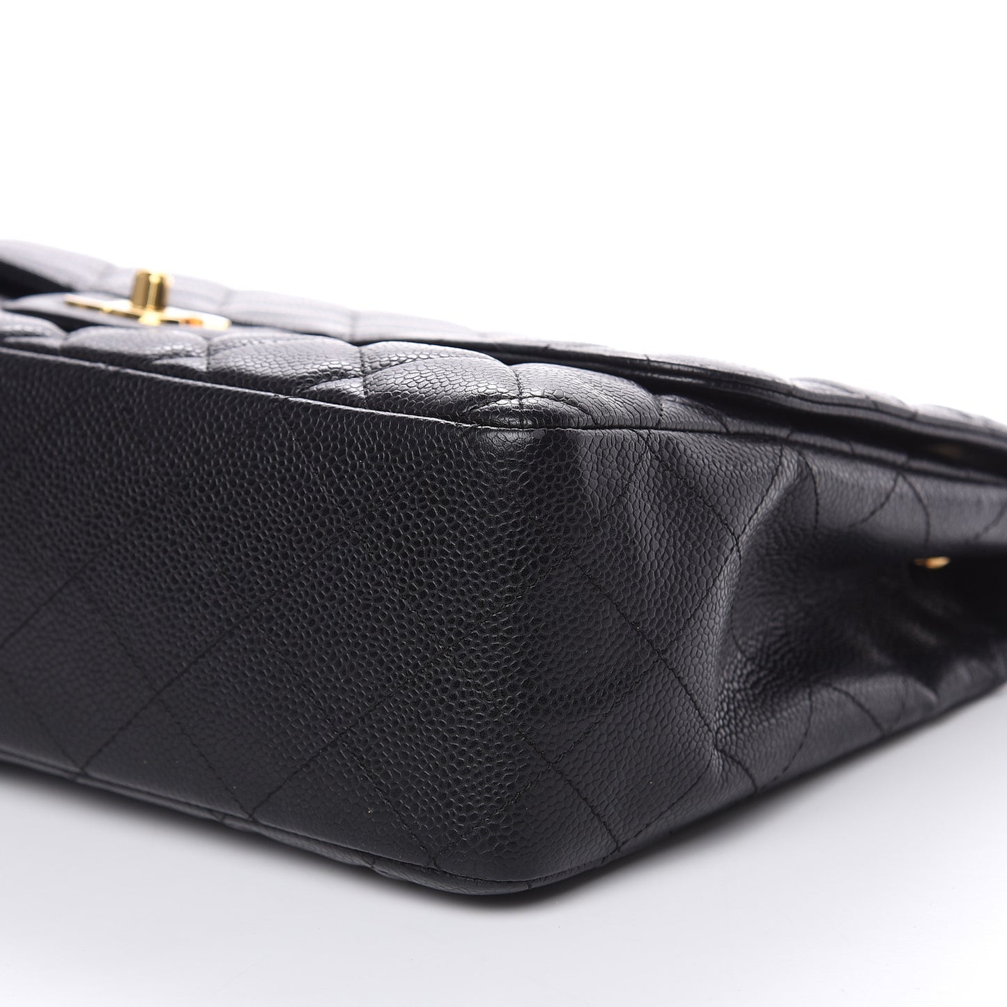 Caviar Quilted Jumbo Single Flap Black