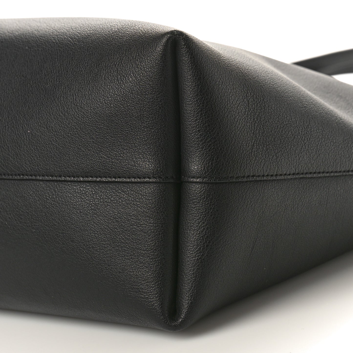 Calfskin Large Shopping Tote Black