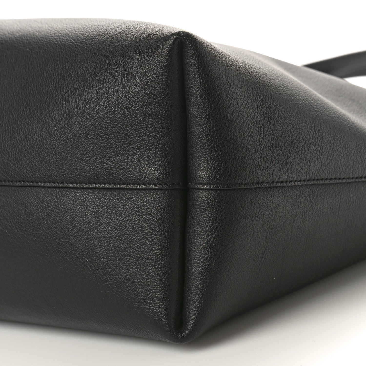 Saint Laurent Calfskin Large Shopping Tote Black 10 of 12