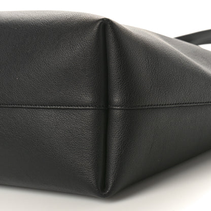 Saint Laurent Calfskin Large Shopping Tote Black 10 of 12