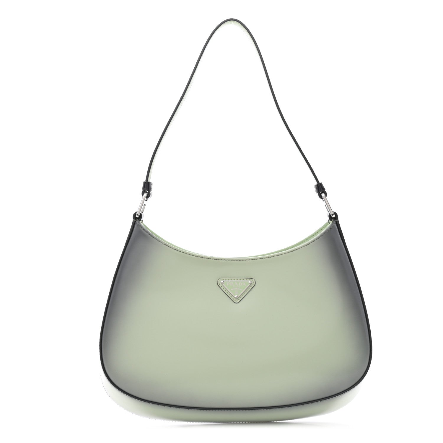 Prada Spazzolato Cleo Shoulder Bag Gradient Acqua 1 of 10