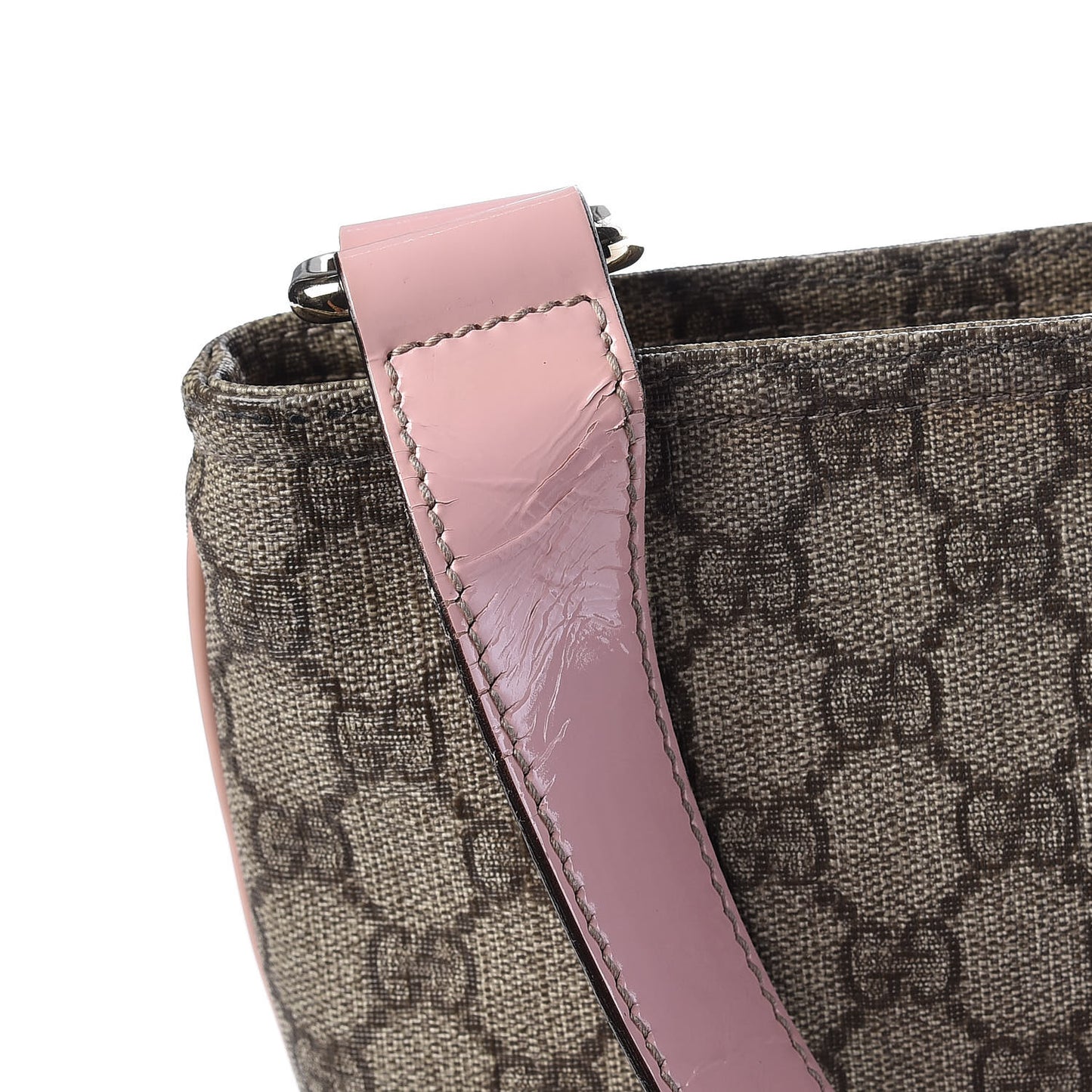 GG Supreme Monogram Medium Flat Messenger Bag Light Pink