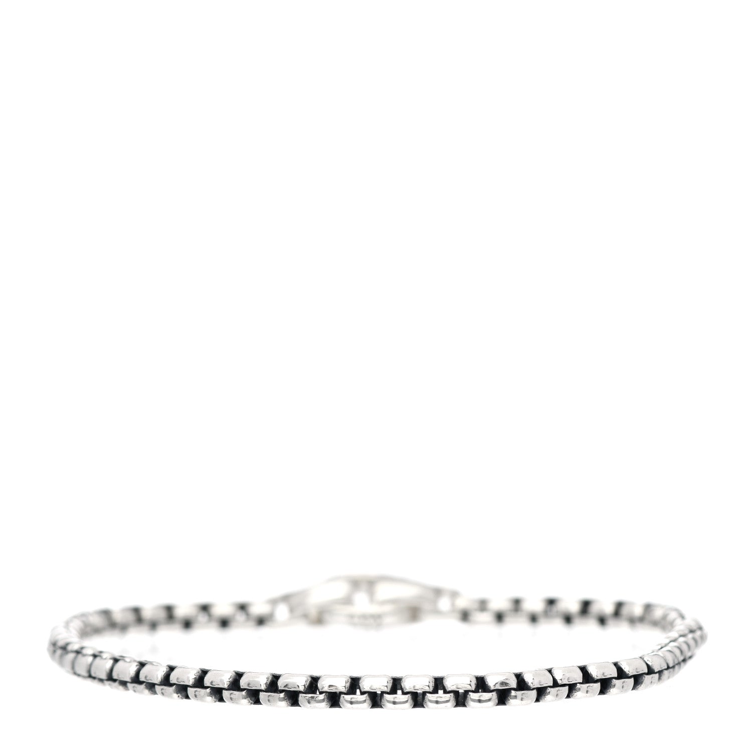 David Yurman Sterling Silver 5mm Box Chain Bracelet 1 of 4