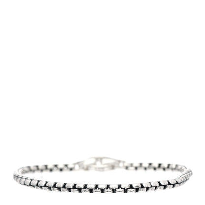 David Yurman Sterling Silver 5mm Box Chain Bracelet 1 of 4