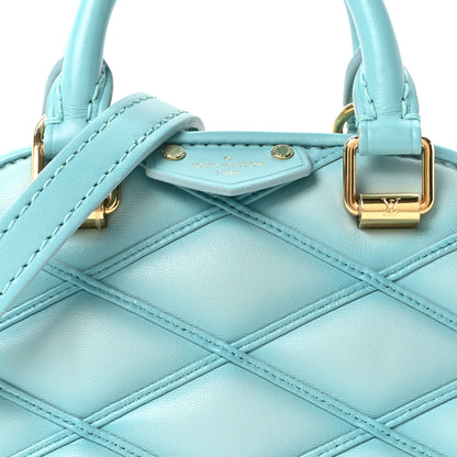 Louis Vuitton Lambskin Malletage Alma Nano Lagoon Blue 7 of 9
