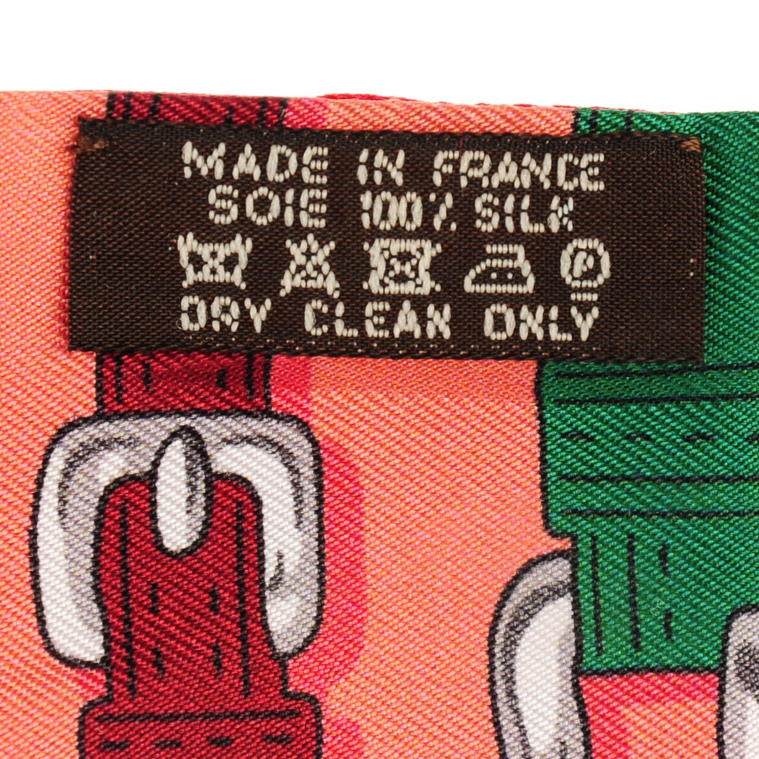 Hermes Silk Harnais Des Presidents Twilly Rose Poudre Bleu Vert 3 of 6