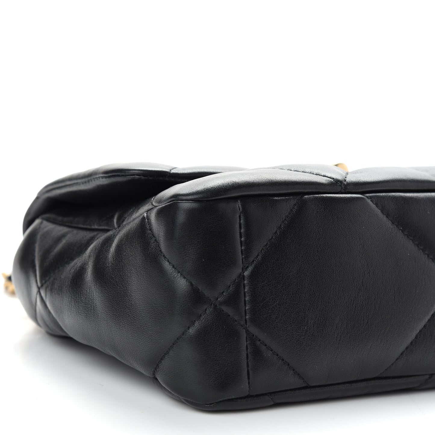 Lambskin Quilted Medium Chanel 19 Flap Black