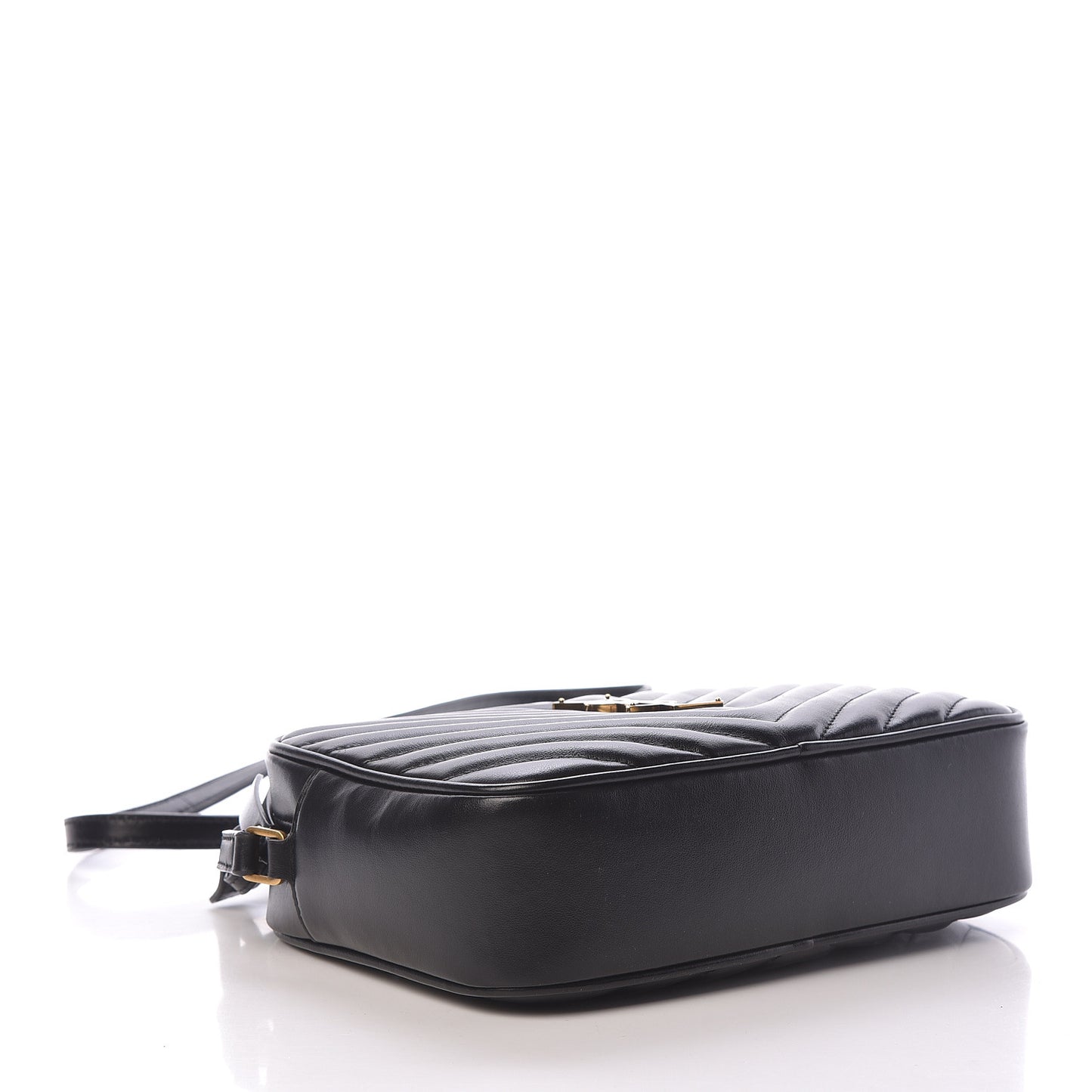 Calfskin Matelasse Monogram Lou Camera Bag Black