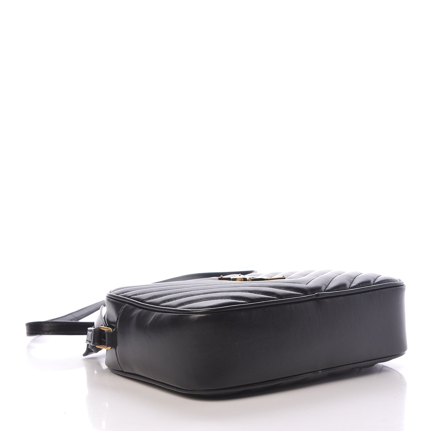 Saint Laurent Calfskin Matelasse Monogram Lou Camera Bag Black 4 of 10