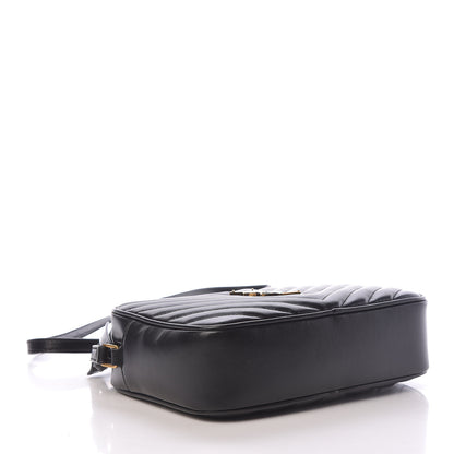 Saint Laurent Calfskin Matelasse Monogram Lou Camera Bag Black 4 of 10