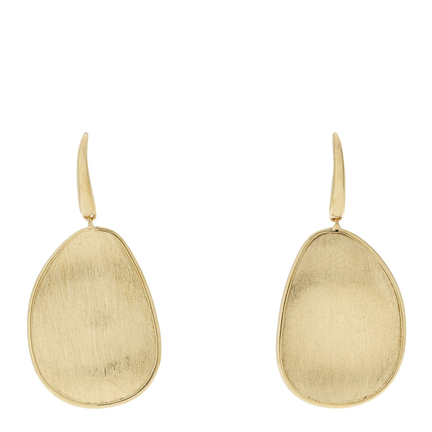 18K Yellow Gold Medium Lunaria Drop Earrings