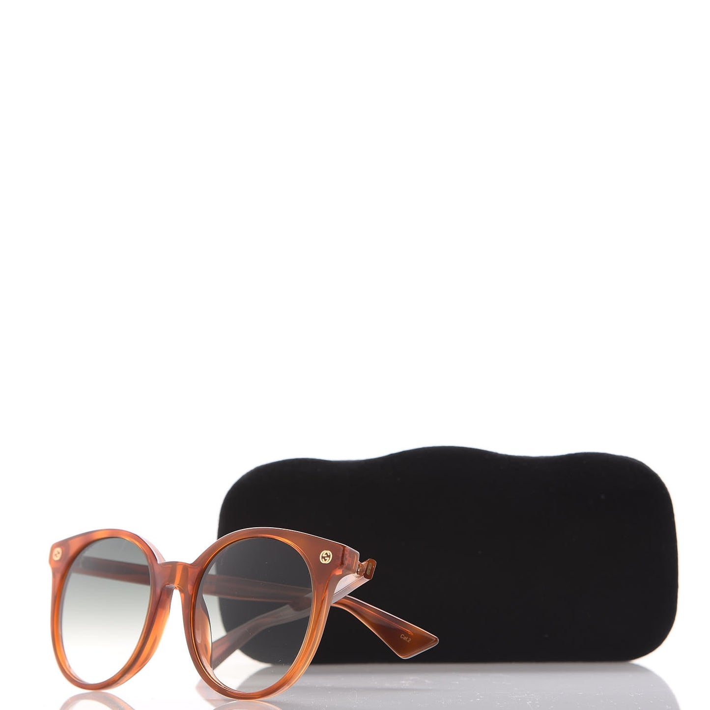 Round Frame Sunglasses GG0091S Tortoise