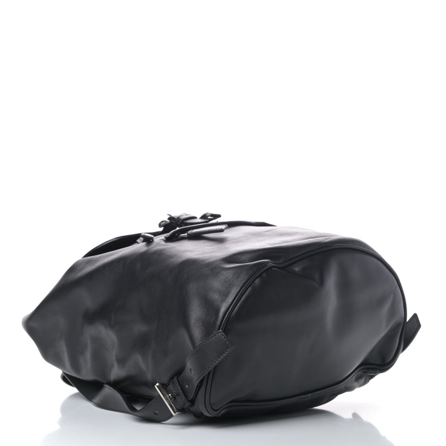 Soft Calfskin Cinch Backpack Black