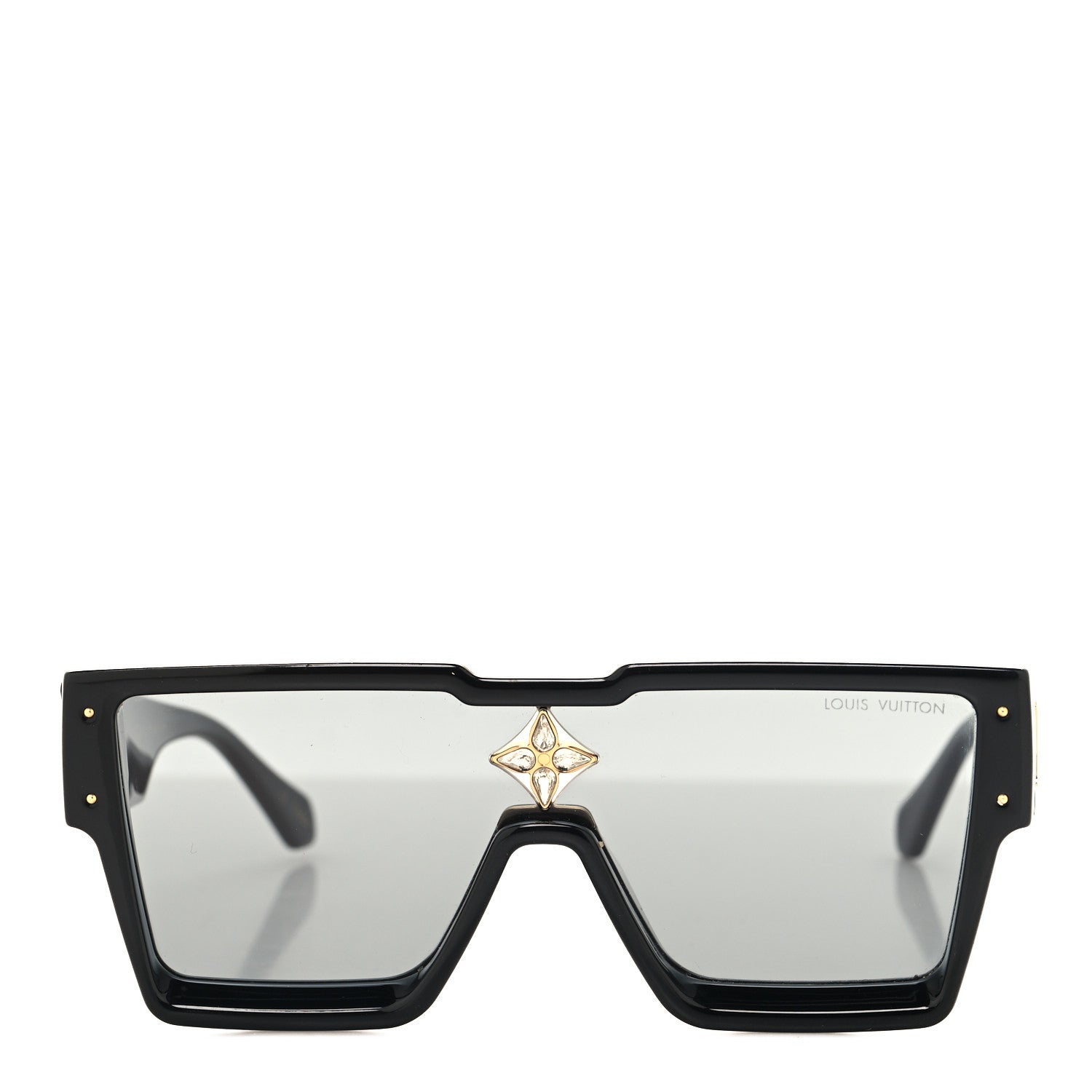 Louis Vuitton Acetate Swarovski Crystal Cyclone Sunglasses Z1578W Black 2 of 8