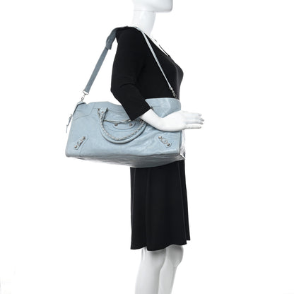 Balenciaga Agneau Giant 12 Silver Hardware Part Time Bleu Acier Ciel 2 of 13