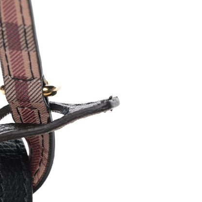 Burberry Haymarket Check Colours Small Lorne Bucket Crossbody Black 11 of 11