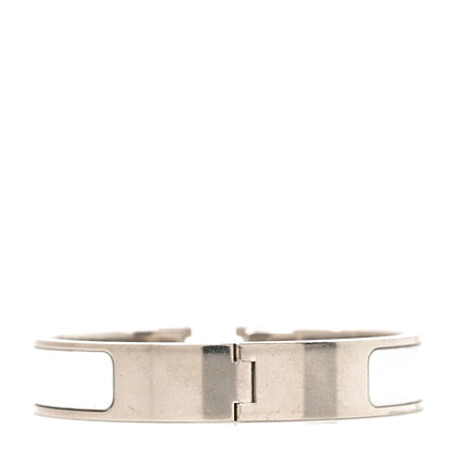 Hermes Enamel Narrow Clic Clac H Bracelet PM White 3 of 5