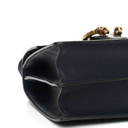 Gucci Moon Calfskin Bamboo Web Medium Dionysus Top Handle Bag Blue Emerald Hibiscus Red 8 of 10