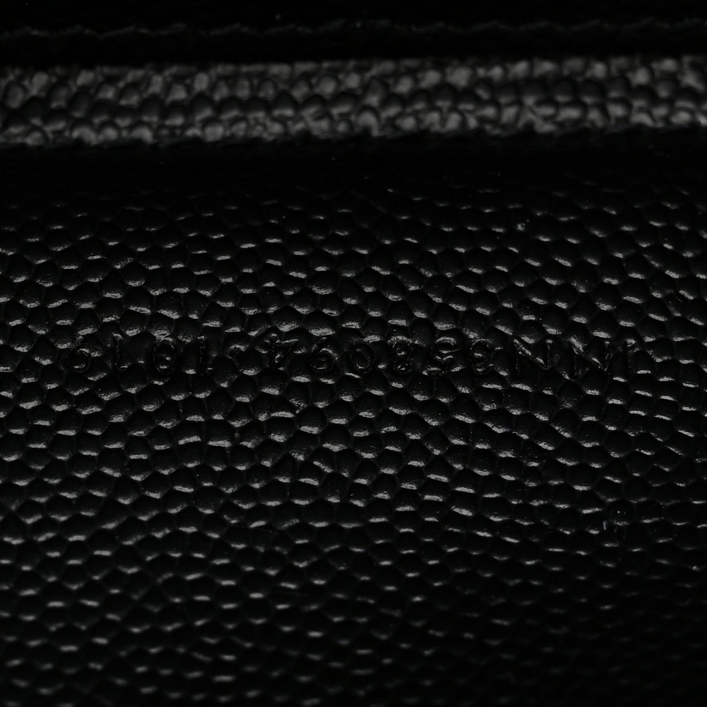 Grain De Poudre Matelasse Chevron Monogram Monochrome Zip Around Wallet Black