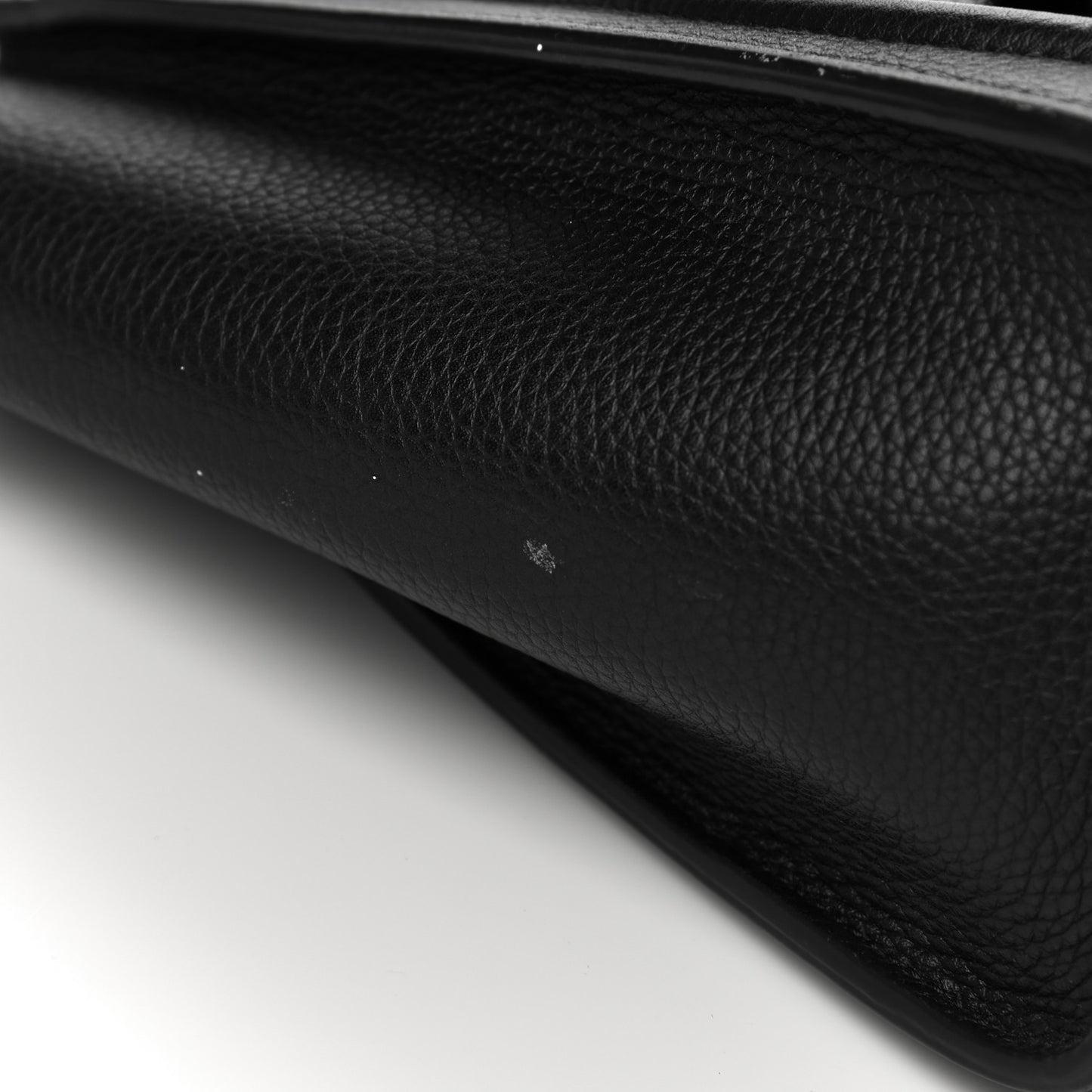 Drummed Calfskin Nano Luggage Black