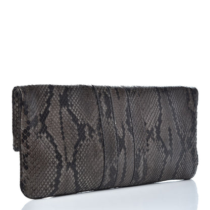 Gucci Python Lucy Folded Clutch Black Grey 3 of 9