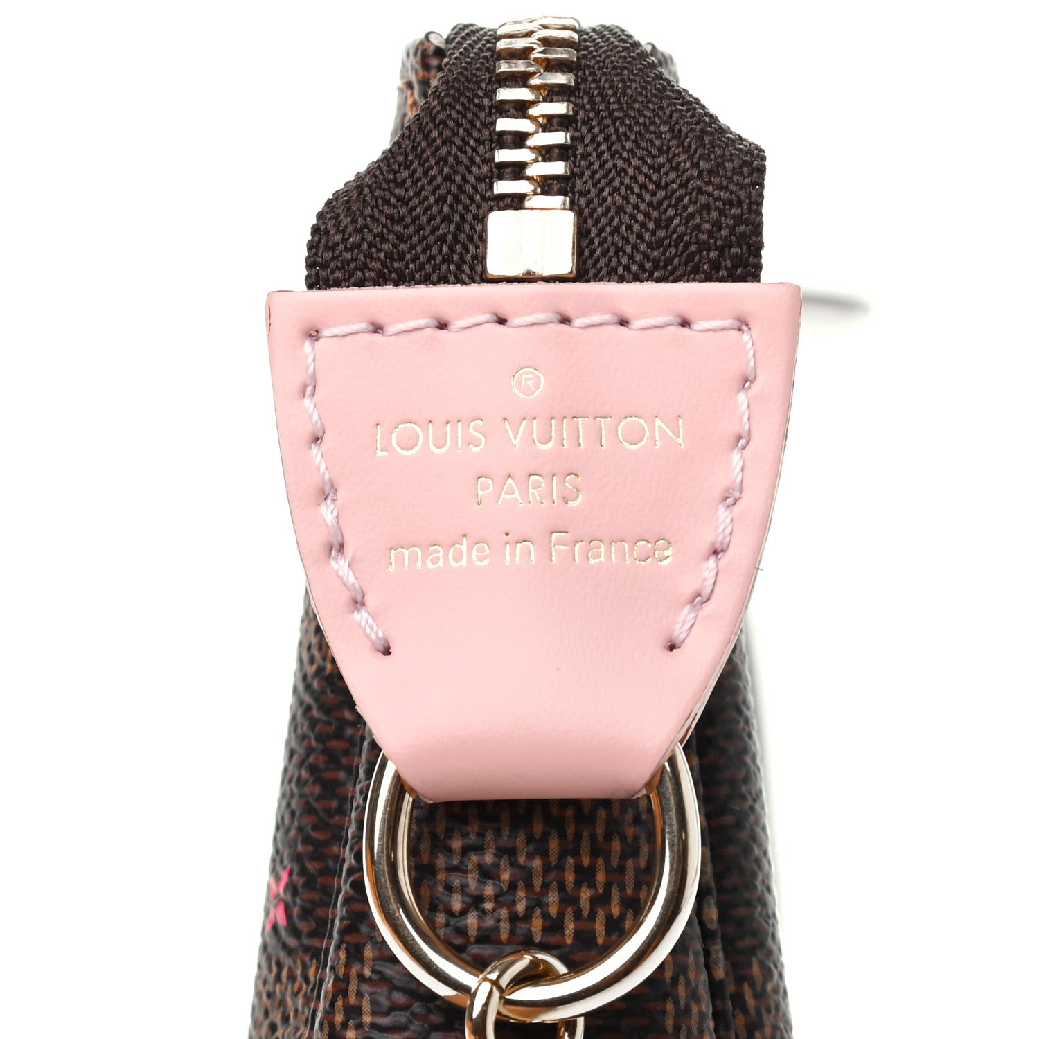 Louis Vuitton Damier Ebene 2020 Christmas Animation Big Wheel Mini Pochette Accessories Rose Ballerine 6 of 8