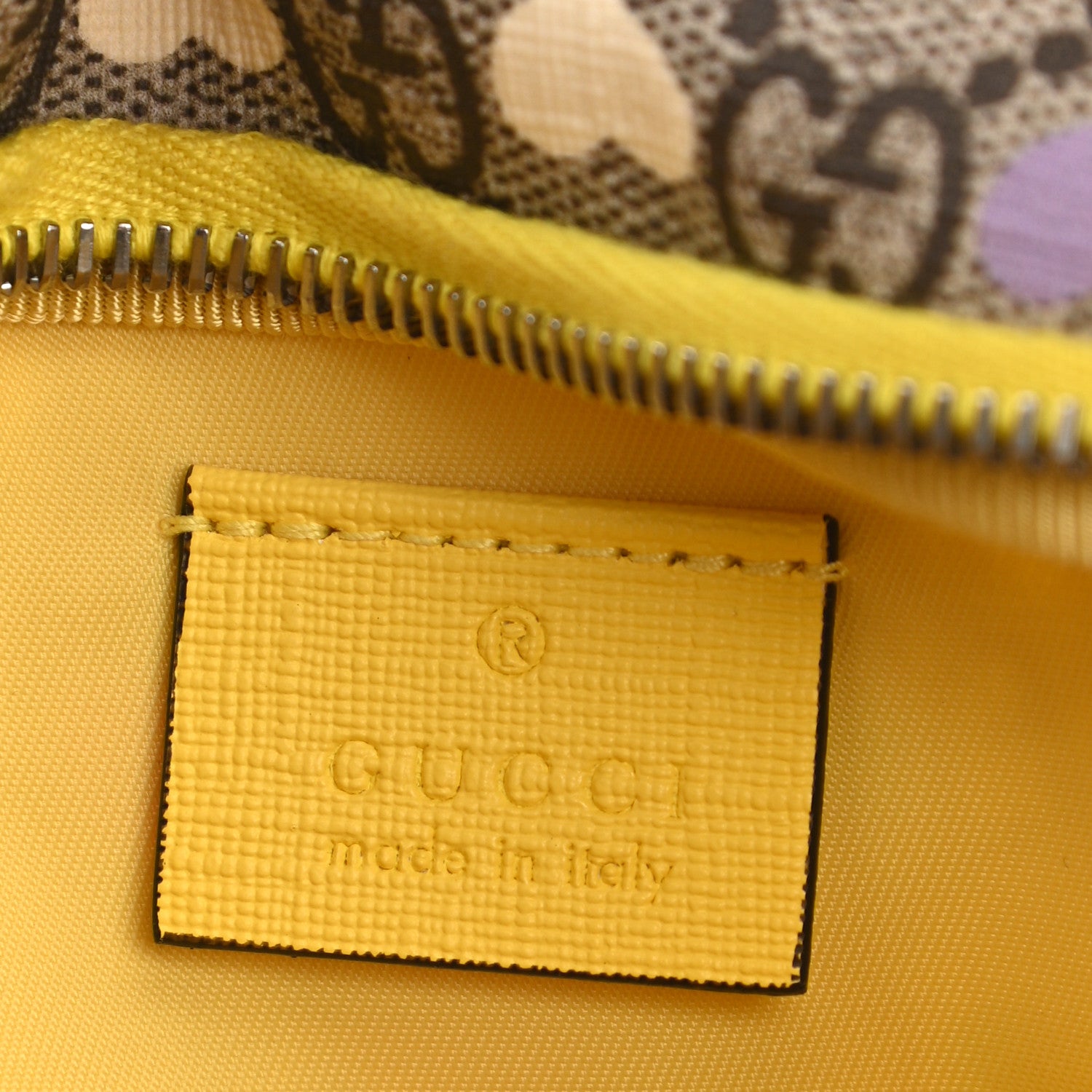 Gucci Soft GG Supreme Monogram Hearts Web Childrens Belt Bag Beige Ebony Multicolor Freesia 6 of 10