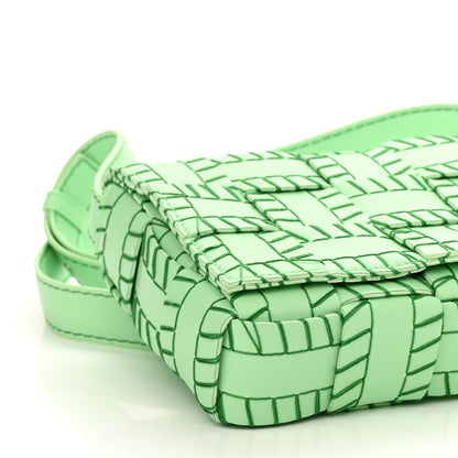 Bottega Veneta Nappa Maxi Intrecciato Overlock Stitched Cassette Crossbody Bag Parakeet 10 of 11