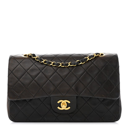 Chanel Lambskin Quilted Medium Double Flap Black 1 of 10