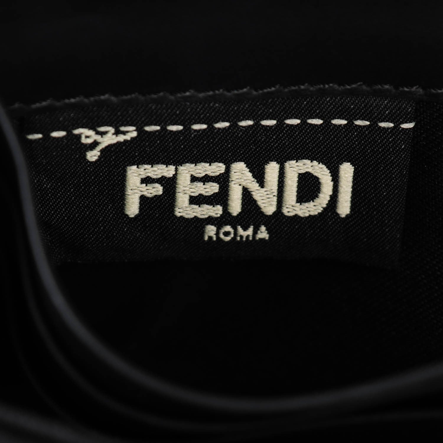 Fendi Vitello Elite Monster Bag Bug Zip Around Wallet Asphalt 8 of 8