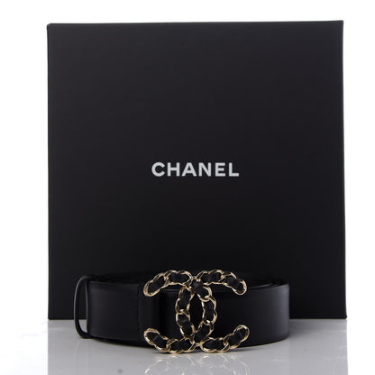 Chanel Lambskin CC Chain Belt 84 34 Black 5 of 5