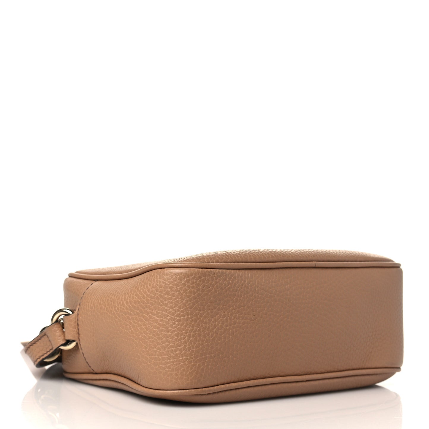 Pebbled Calfskin Small Soho Disco Bag Camelia