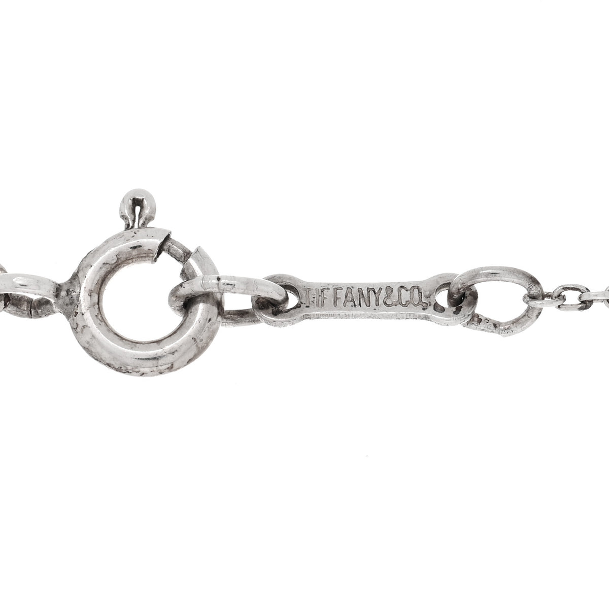 Tiffany Sterling Silver 20mm Elsa Peretti Bean Pendant Necklace 4 of 4