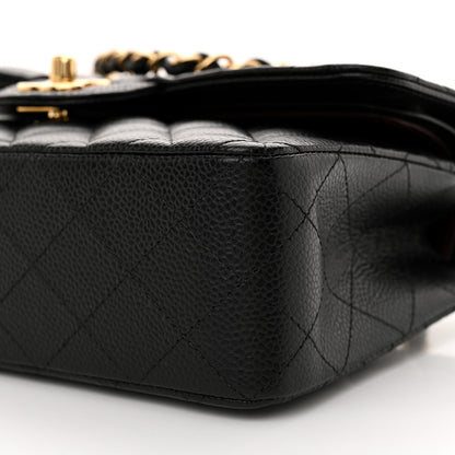 Chanel Caviar Quilted Small Double Flap Black 10 of 11