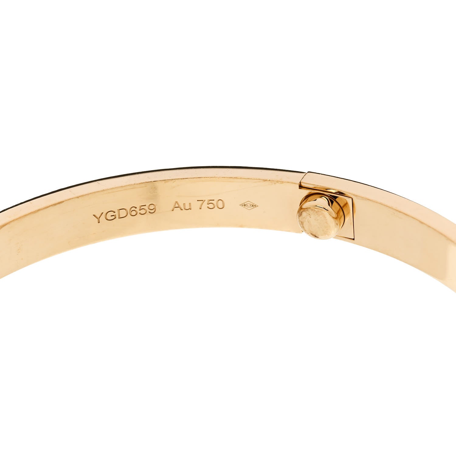 Cartier 18K Yellow Gold Brushed Finish LOVE Bracelet 22 8 of 9