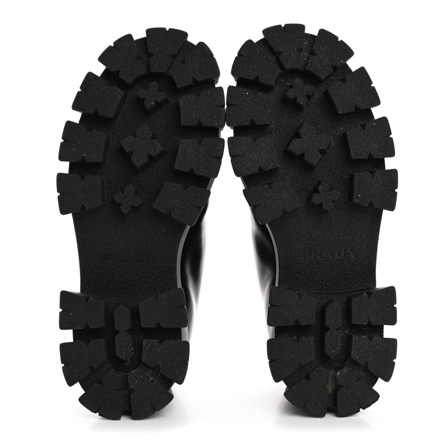 Prada Spazzolato Rois Monolith 55mm Derby Loafers 37 Black 6 of 10