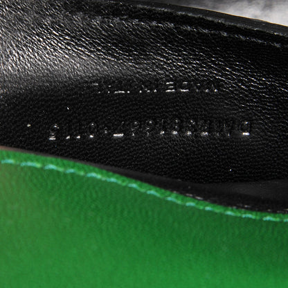 Saint Laurent Lambskin Matelasse Chevron Medium Monogram Satchel Green 9 of 9