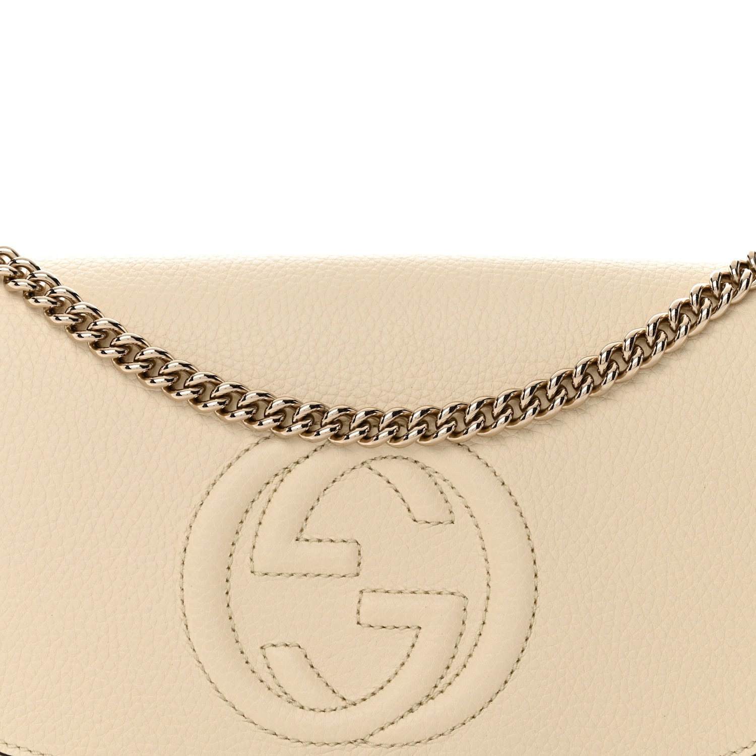 Gucci Cellarius Calfskin Medium Soho Flap Crossbody Ivoire 9 of 11