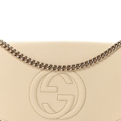 Gucci Cellarius Calfskin Medium Soho Flap Crossbody Ivoire 9 of 11