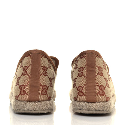 Gucci GG Monogram Womens Fria Horsebit Loafers 36 Beige Ruggine 5 of 8