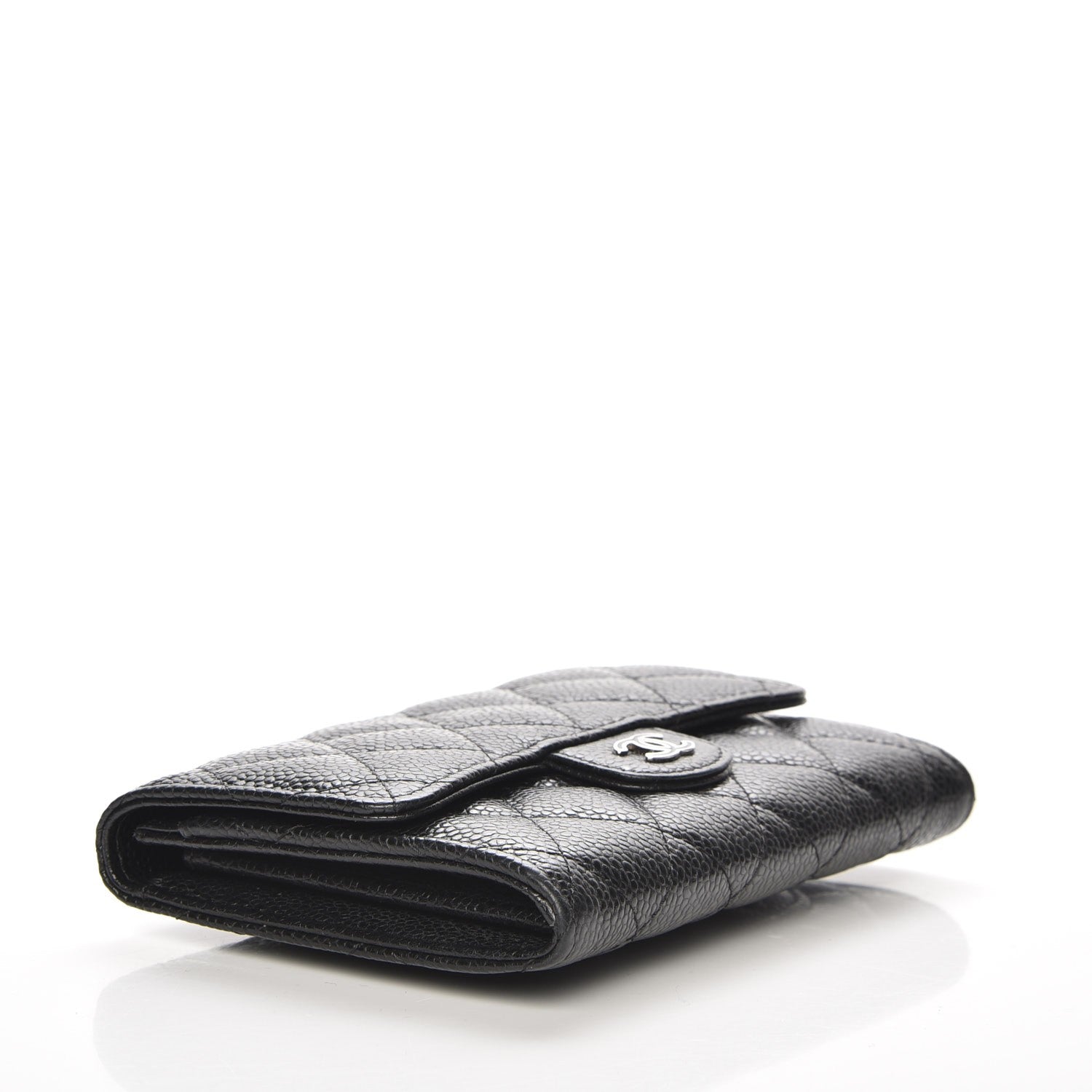 Chanel Caviar Quilted Small Flap Wallet Black 4 of 8