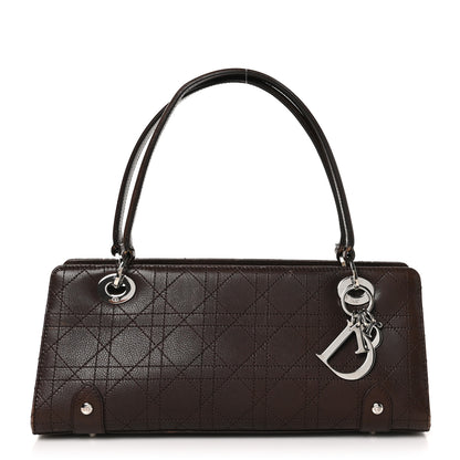 Christian Dior Cannage Stitched East West Lady Dior Brown 1 of 12