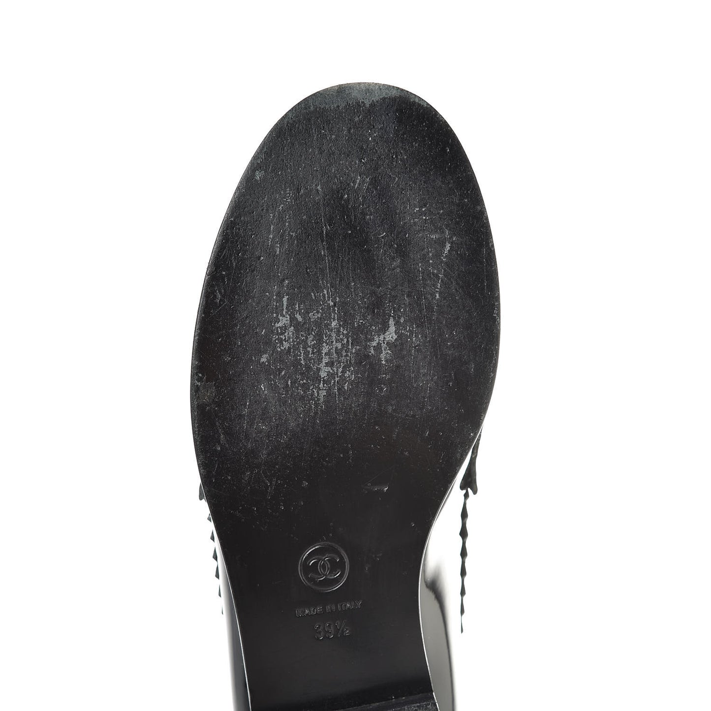Patent CC Mocassin Loafers 39.5 Black
