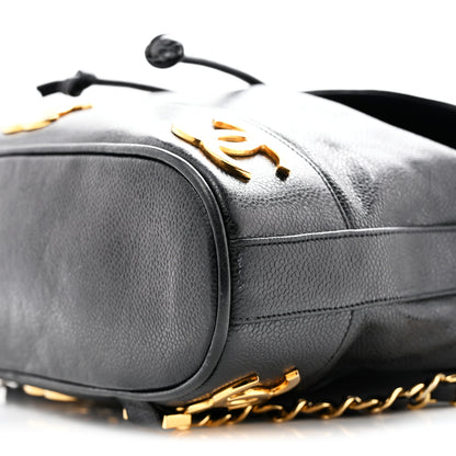 Chanel Caviar Triple CC Backpack Black 13 of 17