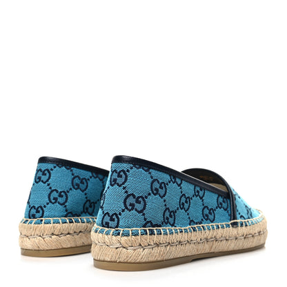 Gucci GG Monogram Multicolor Espadrilles 37 Light Blue 4 of 9