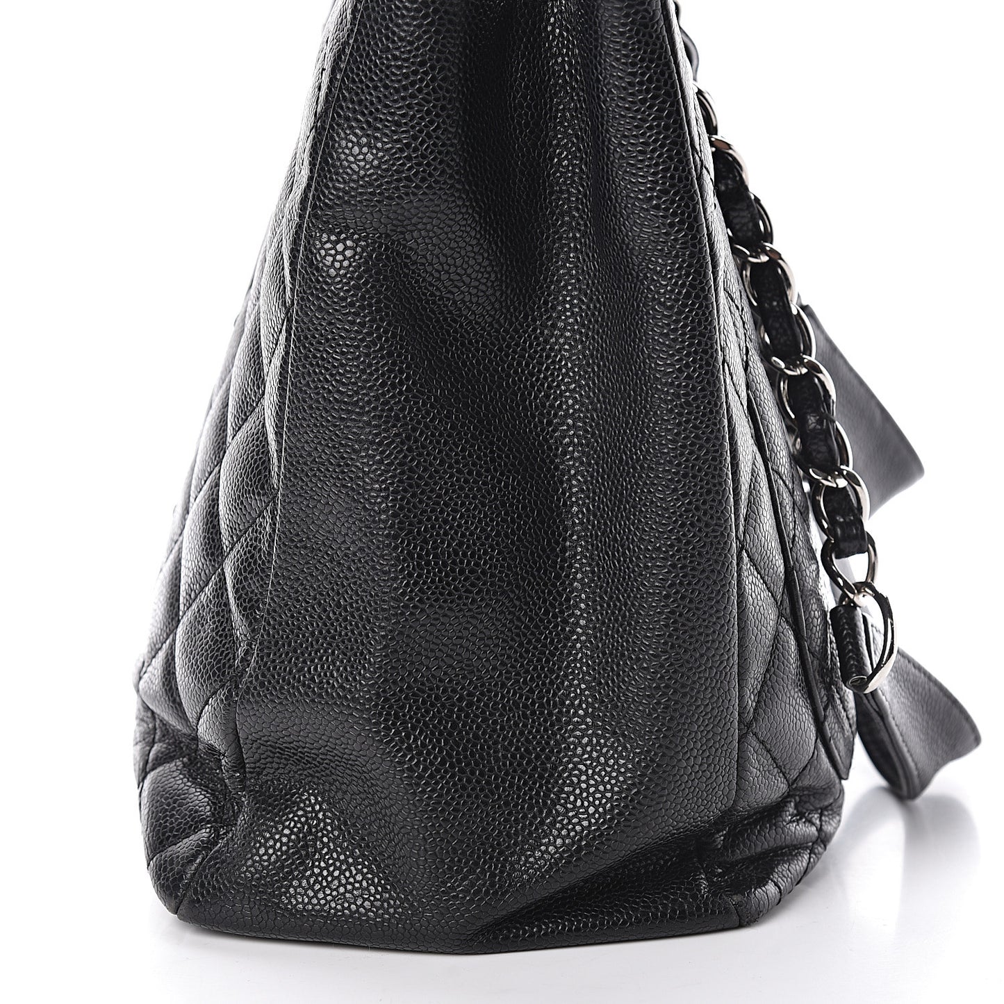 Caviar Quilted Grand Shopping Tote GST Black