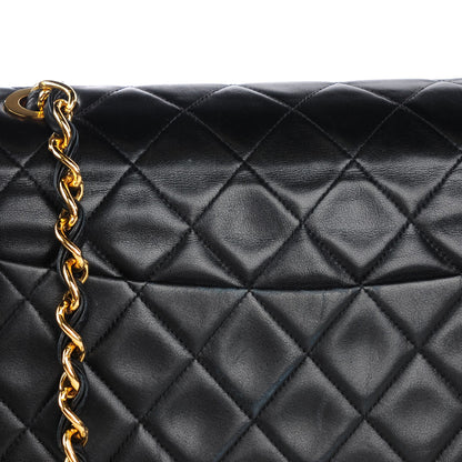 Chanel Lambskin Quilted XL Jumbo Single Flap Black 5 of 13