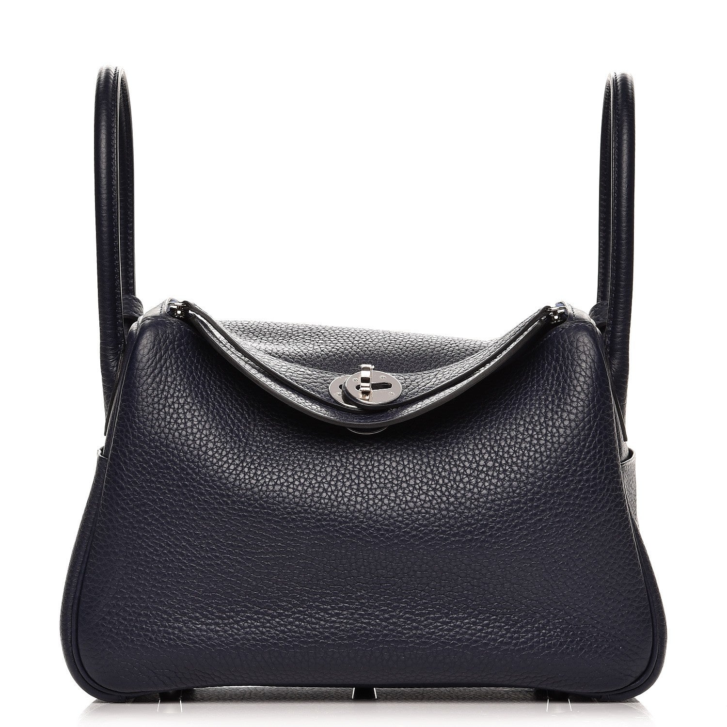 Hermes Taurillon Clemence Lindy 26 Bleu Nuit 1 of 7