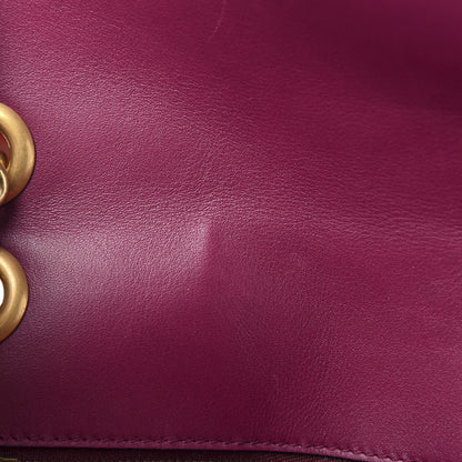 Gucci Velvet Matelasse Small GG Marmont Shoulder Bag Fuchsia Violet Cyclamen 9 of 13